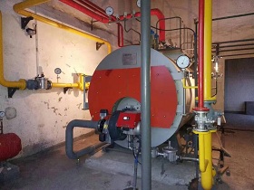 河南鹿邑酒廠一噸燃氣蒸汽鍋爐